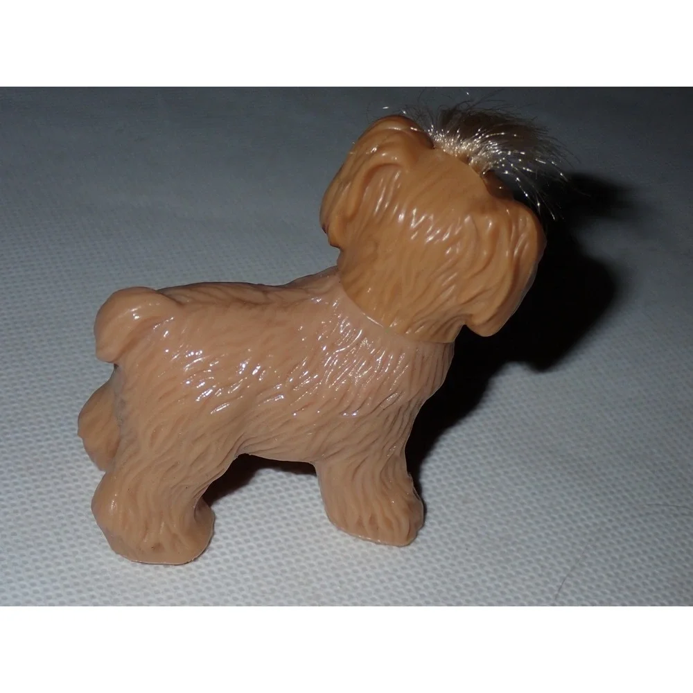 Fisher Price Loving Family Dollhouse Brown Puppy Dog has touch & Feel 
